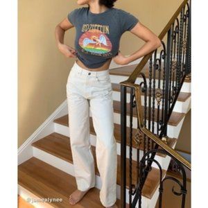 BDG High-Waisted Baggy Jean in Ivory